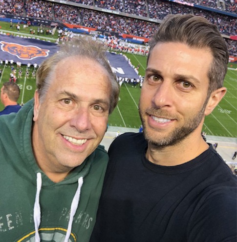 Doctor Rosen and his after at a Green Bay Packers game